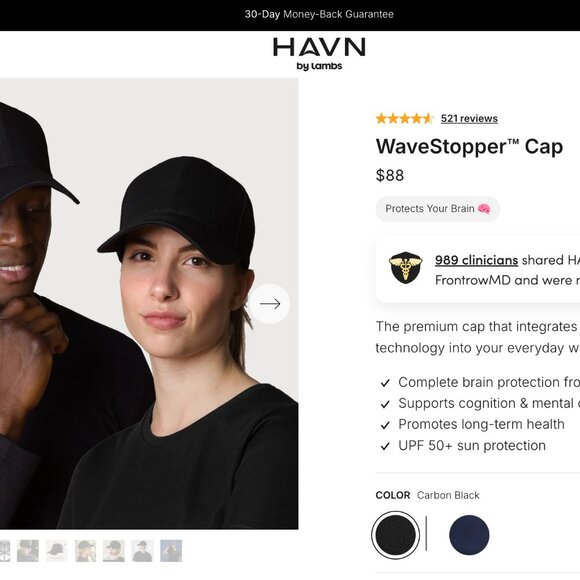LAMBS / HAVN : EMF Blocking cap - wave stopper cap - Picture 1 of 5